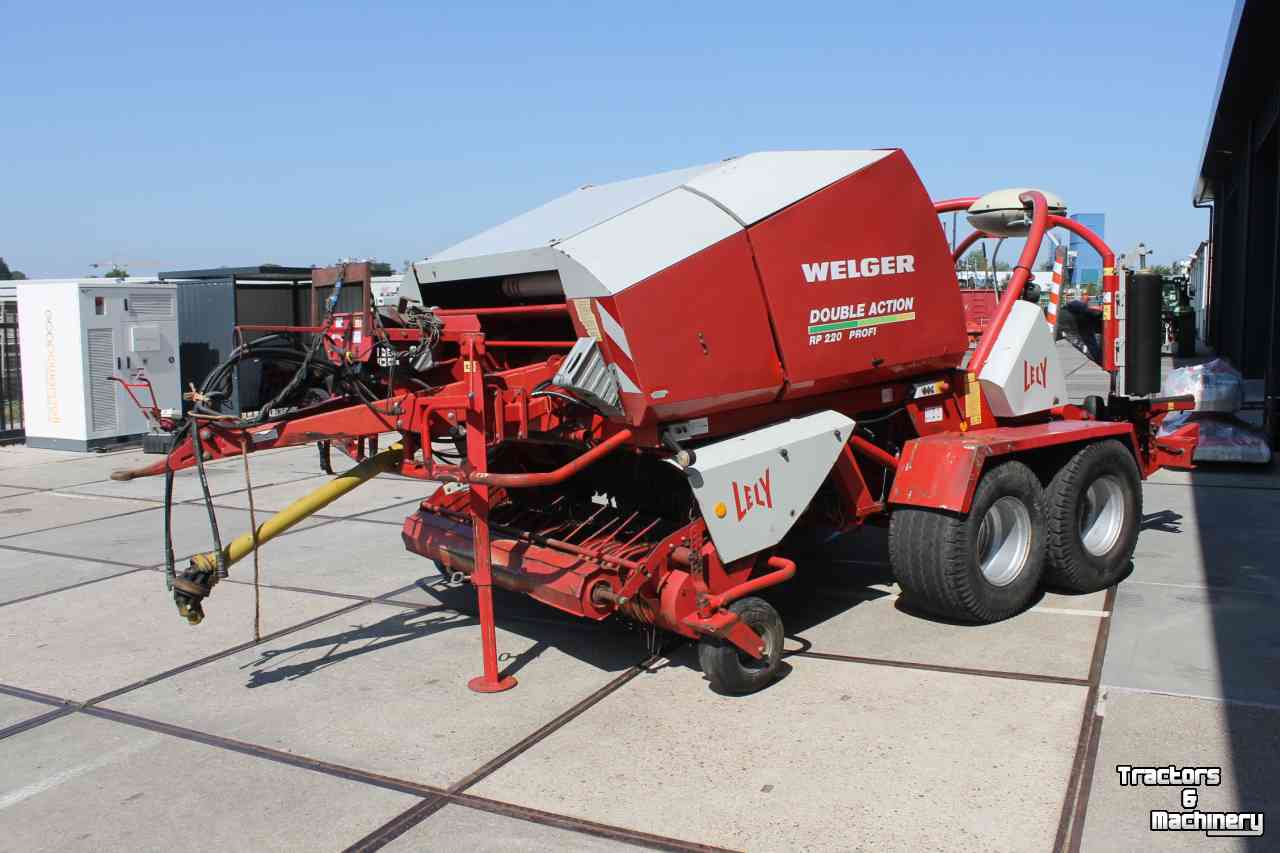 Pressen Welger RP 220 Profi Double Action Welger/Lely RP220 ronde balenpers wikkelaar pers/wikkelcombinatie