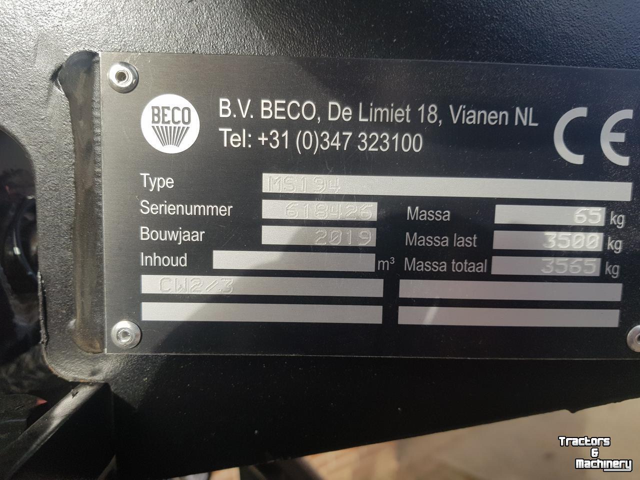 Sonstiges Anbauteile und Zubehör Beco HSK 1000 stenenklem