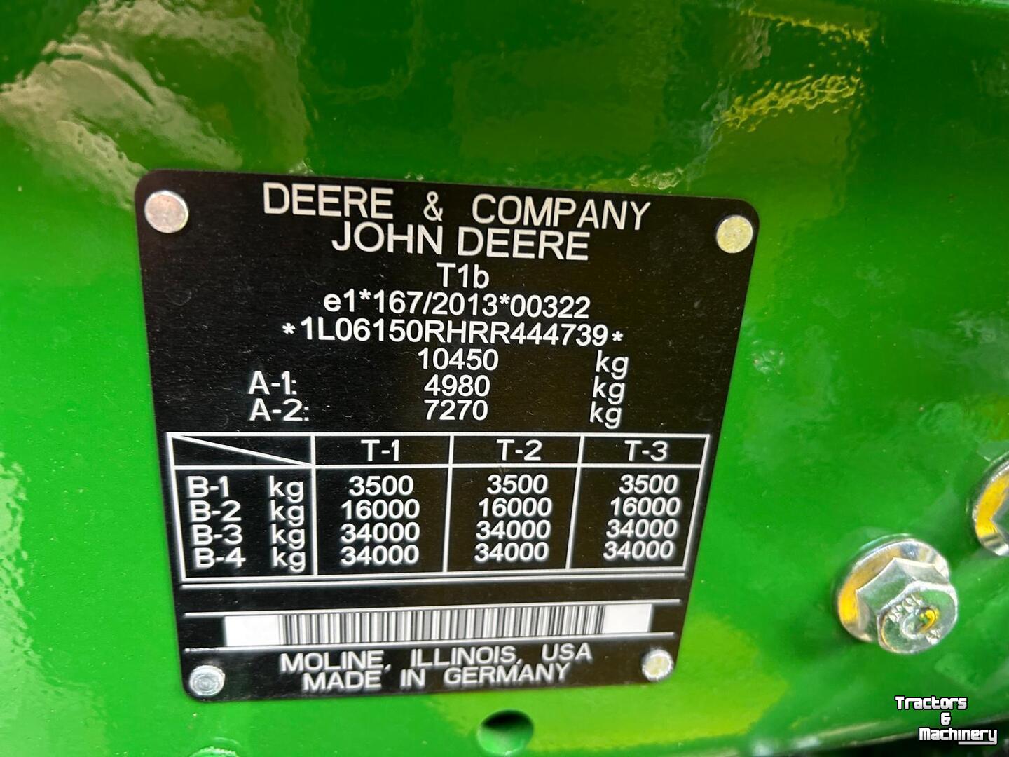 Schlepper / Traktor John Deere 6R 150