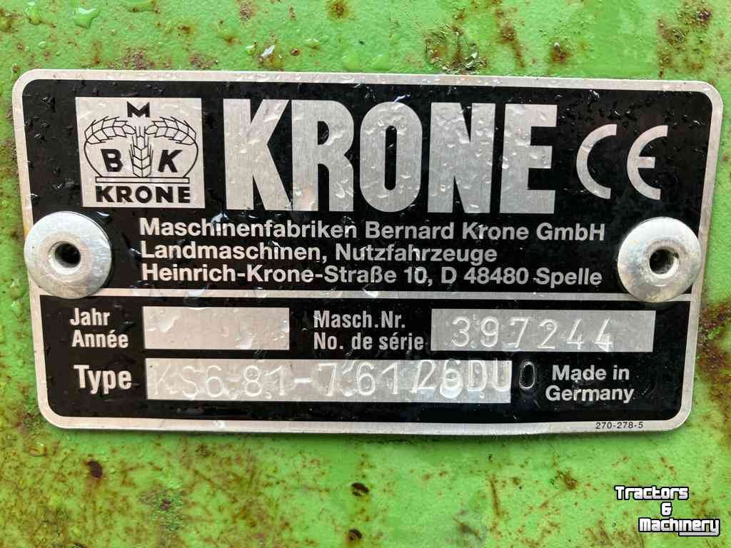 Schwader Krone KS 6.81-7.61/26 DUO Hark, Rake, Swader, Rugger weidebouwmachines.