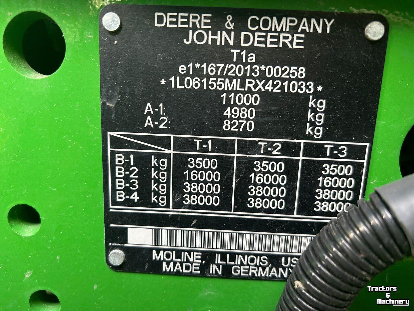 Schlepper / Traktor John Deere 6155M