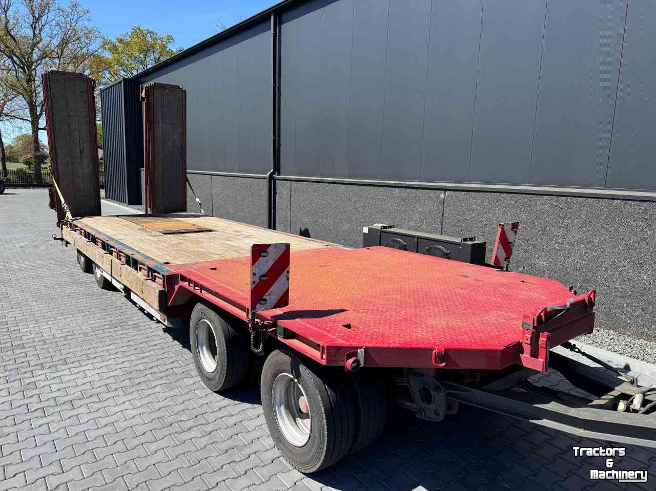 Tieflader / Anhänger Nooteboom 4-asser Nooteboom dieplader met dubbellange kleppen