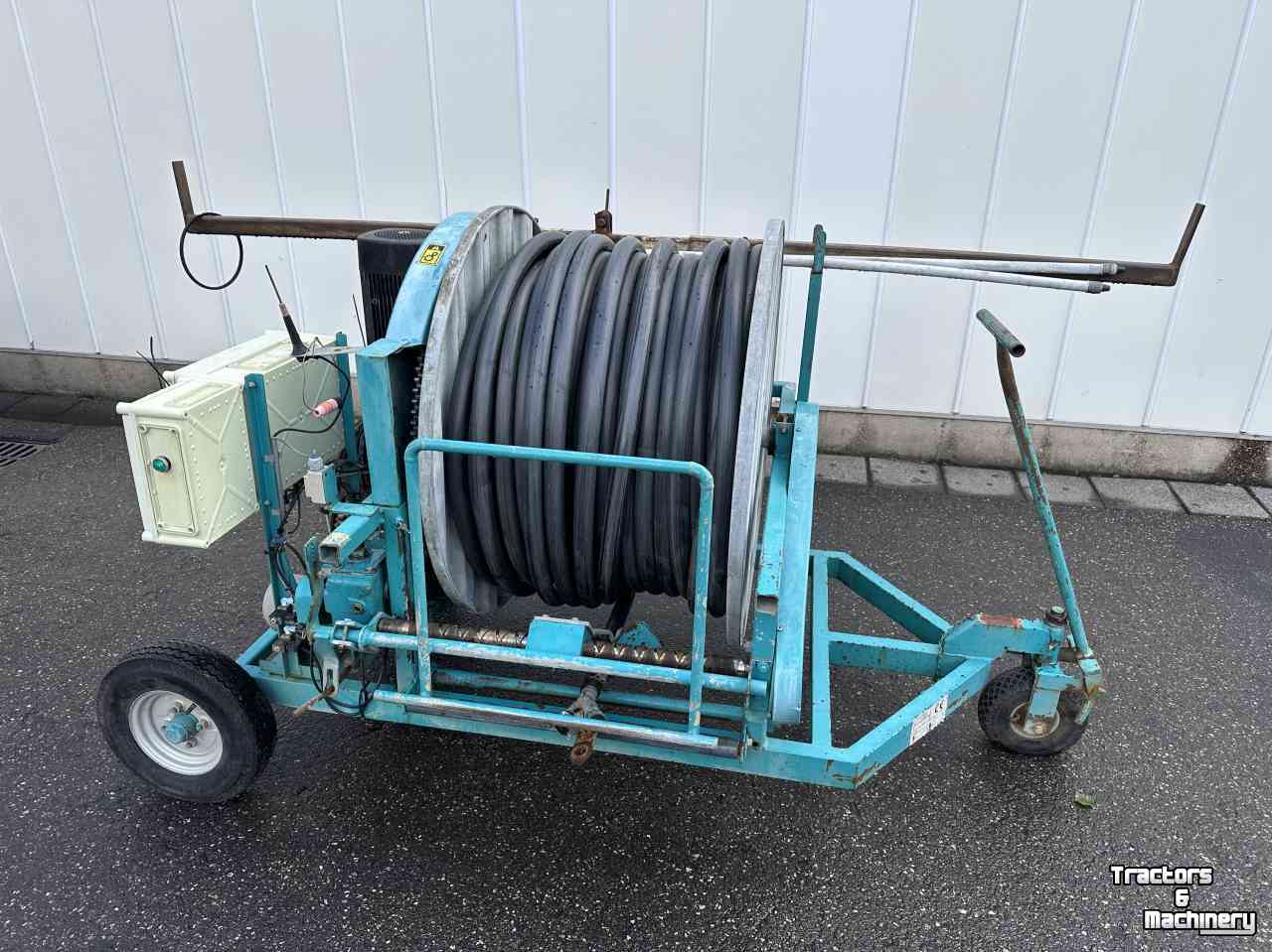 Schlauchhaspel Irriland Irriland 100/40/110 slangenhaspel gegalvaniseerd, 110 meter x 40 mm ø, met afstandsbediening