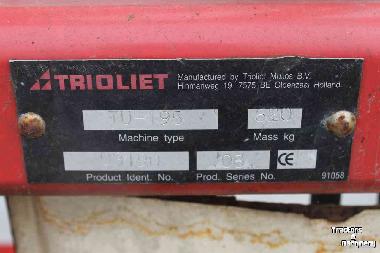 Siloblockschneider Trioliet TU195 kuilsnijder kuilvoersnijder silobloksnijder u-snijder