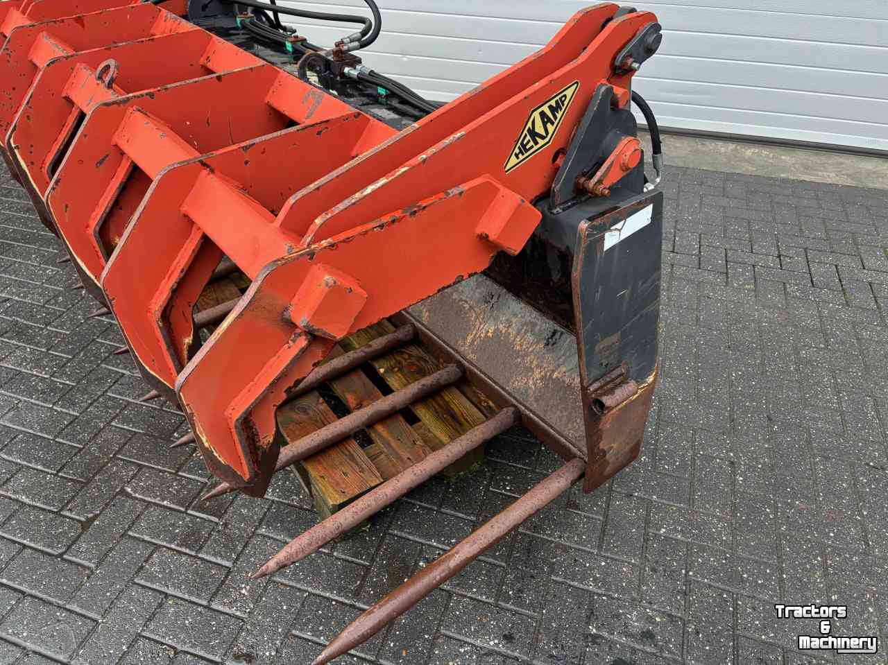 Frontlader-Schaufel Hekamp Greep standaard  -  Mestvork met bovenklem