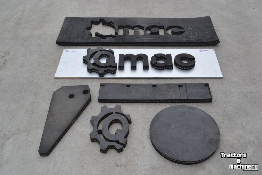 Gummi-Schieber Qmac RUBBERMAT 1.50 ZONDER STAAL