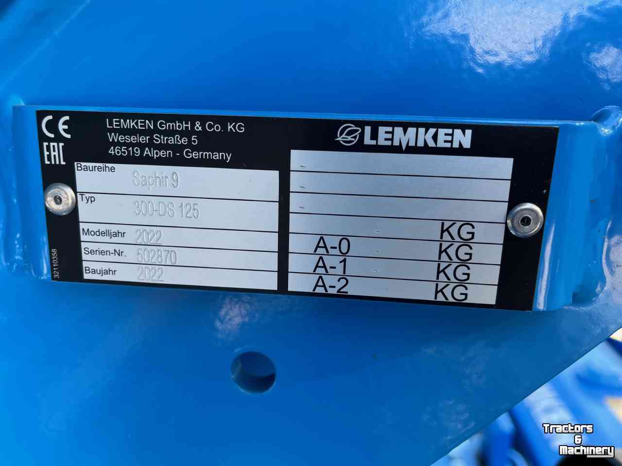 Drillmaschine Lemken Zircon 8-300 Saphir 9-300 zaai combi