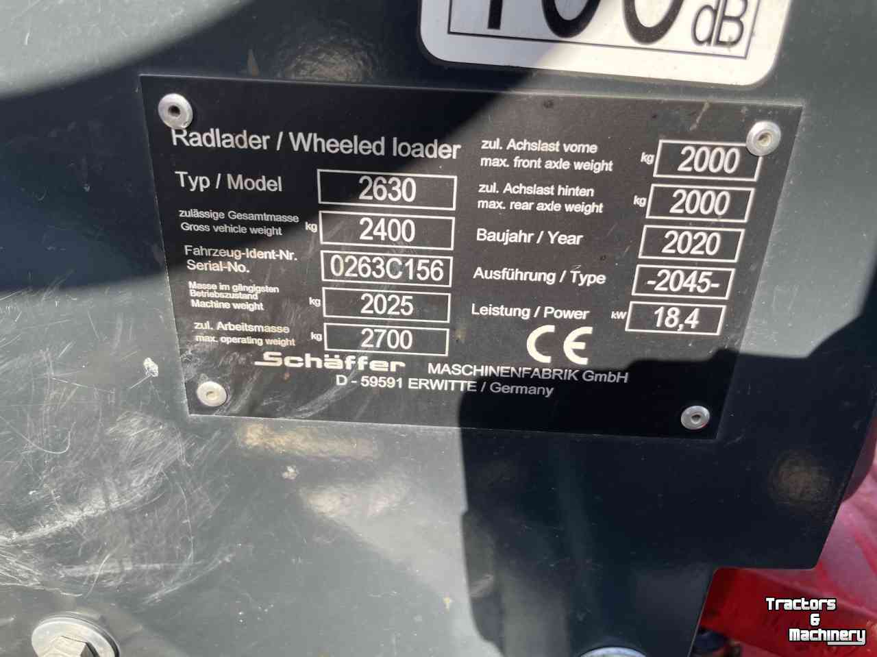 Radlader Schäffer 2630