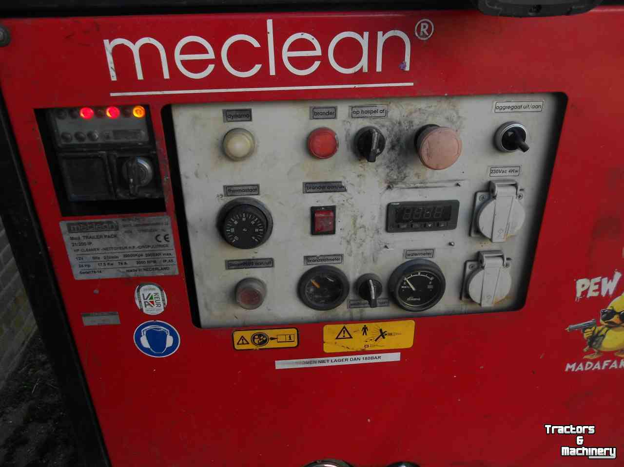 Hochdruckreiniger Kalt / Warm Meclean mobiel warm water reiniger unit