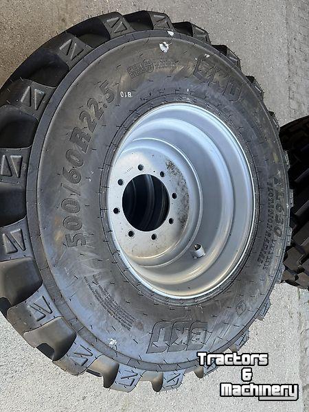 Räder, Reifen, Felgen & Distanzringe BKT BKT - 500/60R22.5 FL630 op wiel 8 gts ET-50