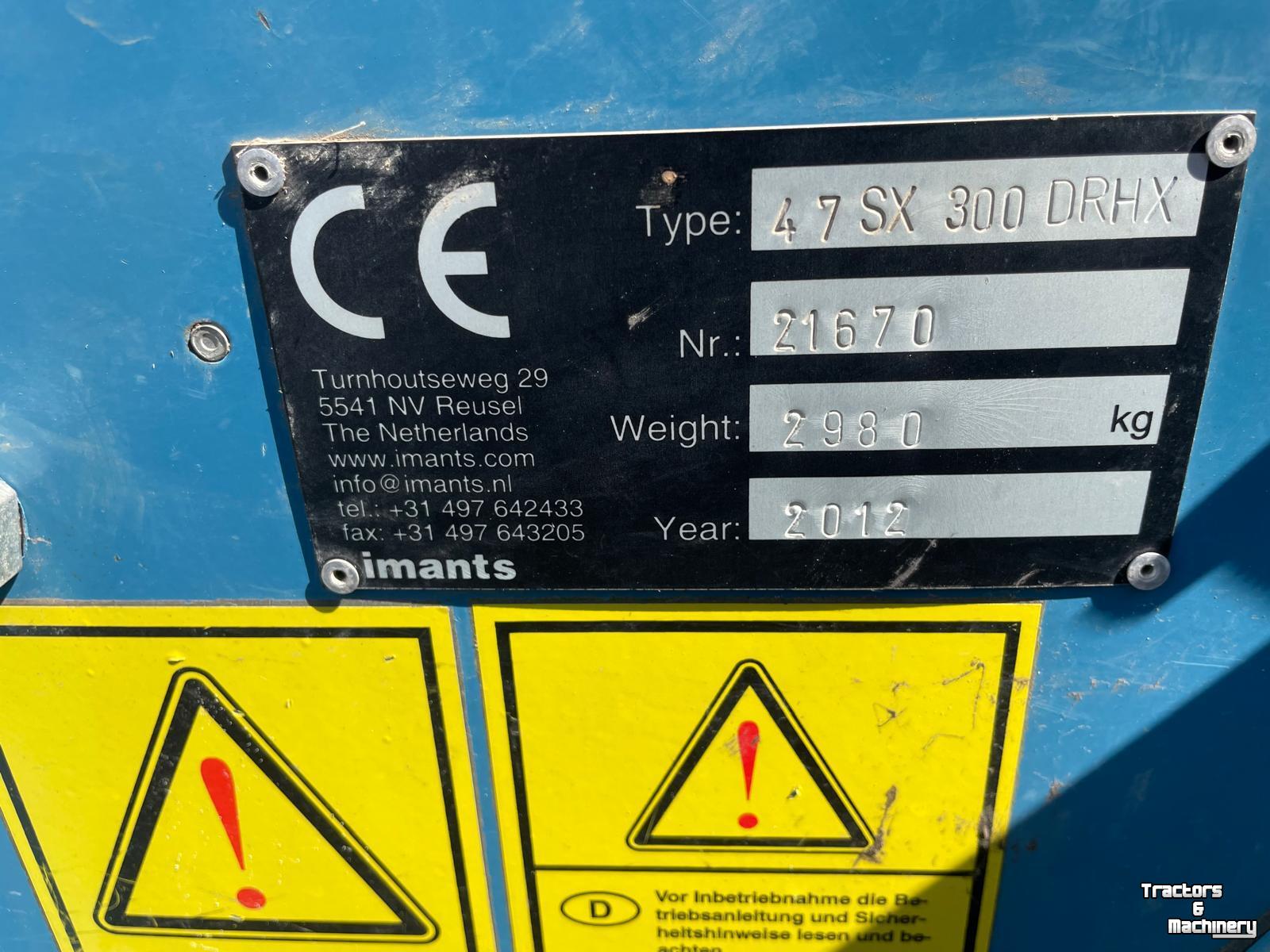 Spatenmaschine Imants 47 SX 300 DRHX met hef