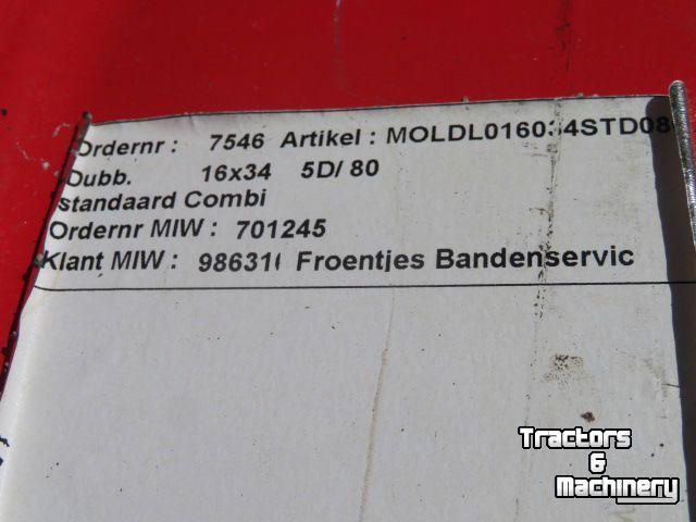 Räder, Reifen, Felgen & Distanzringe Molcon DUBBELLUCHT VELGEN 16X34 5D/80