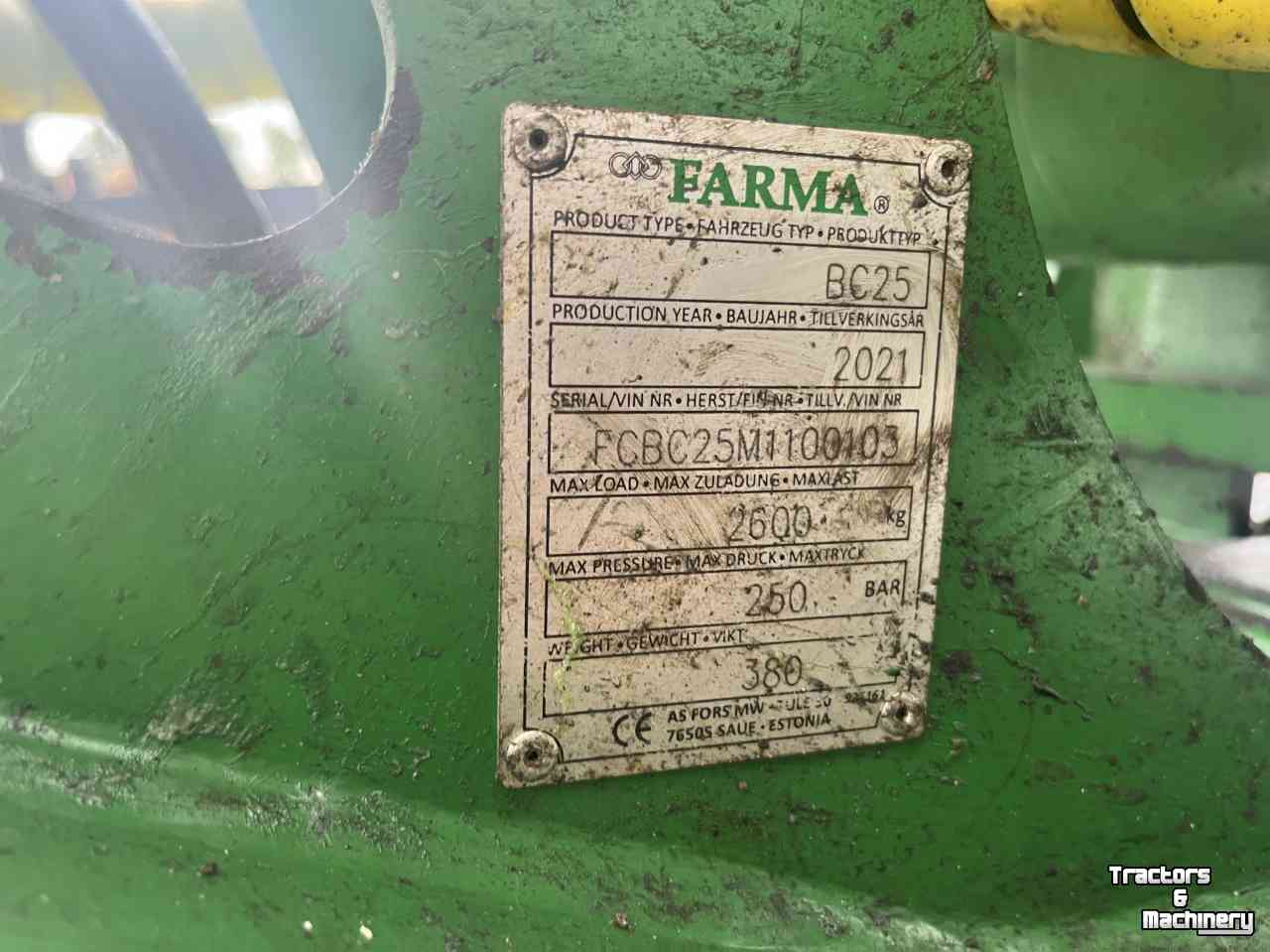 Baumschneiders Farmi Forest Farma/Hissink BC25 bomenknipper