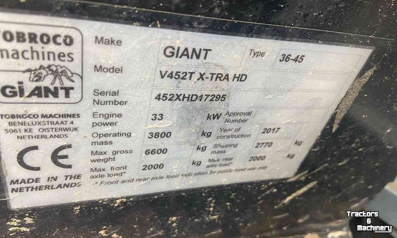 Radlader Giant V 452 T HD X-Tra Shovel