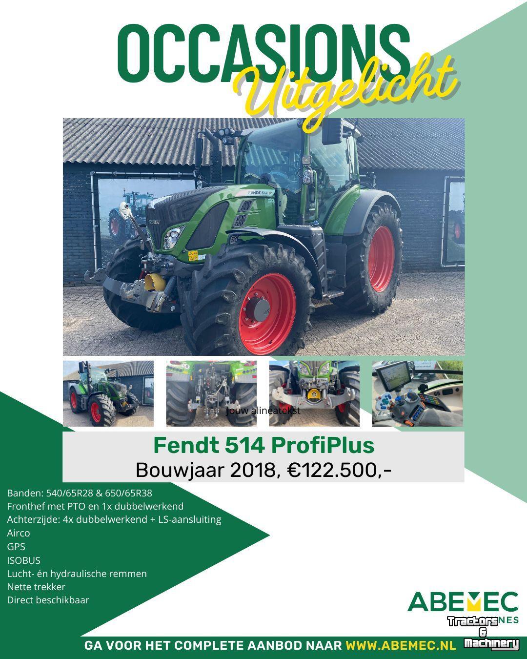 Schlepper / Traktor Fendt 514 profi plus S4