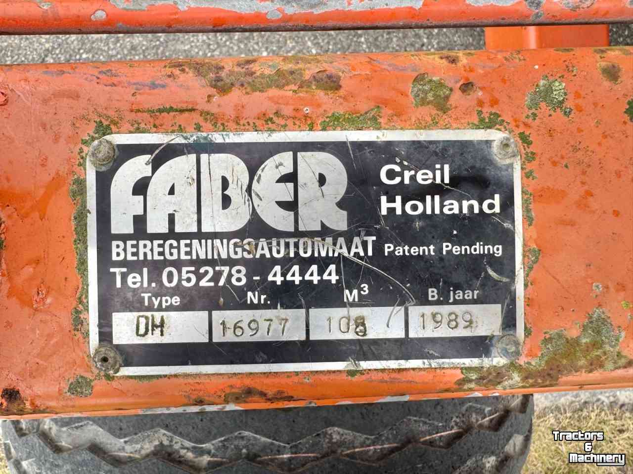 Beregnungsmaschine Faber Beregeningshaspel Faber DH-90-300