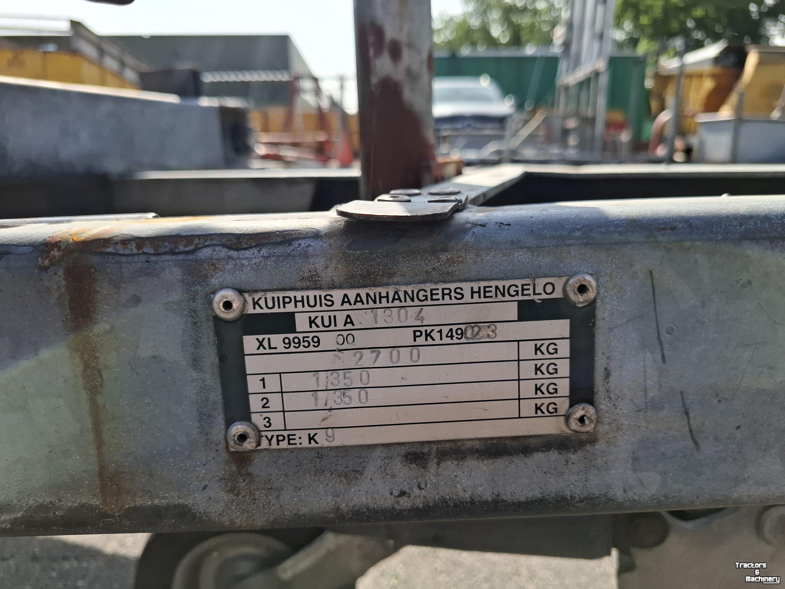 Autoanhänger bis 3500 Kg Kuiphuis k9