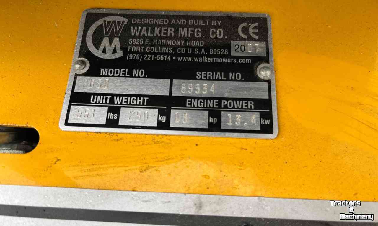 Selbstfahrende Mähwerk Walker MB SD18