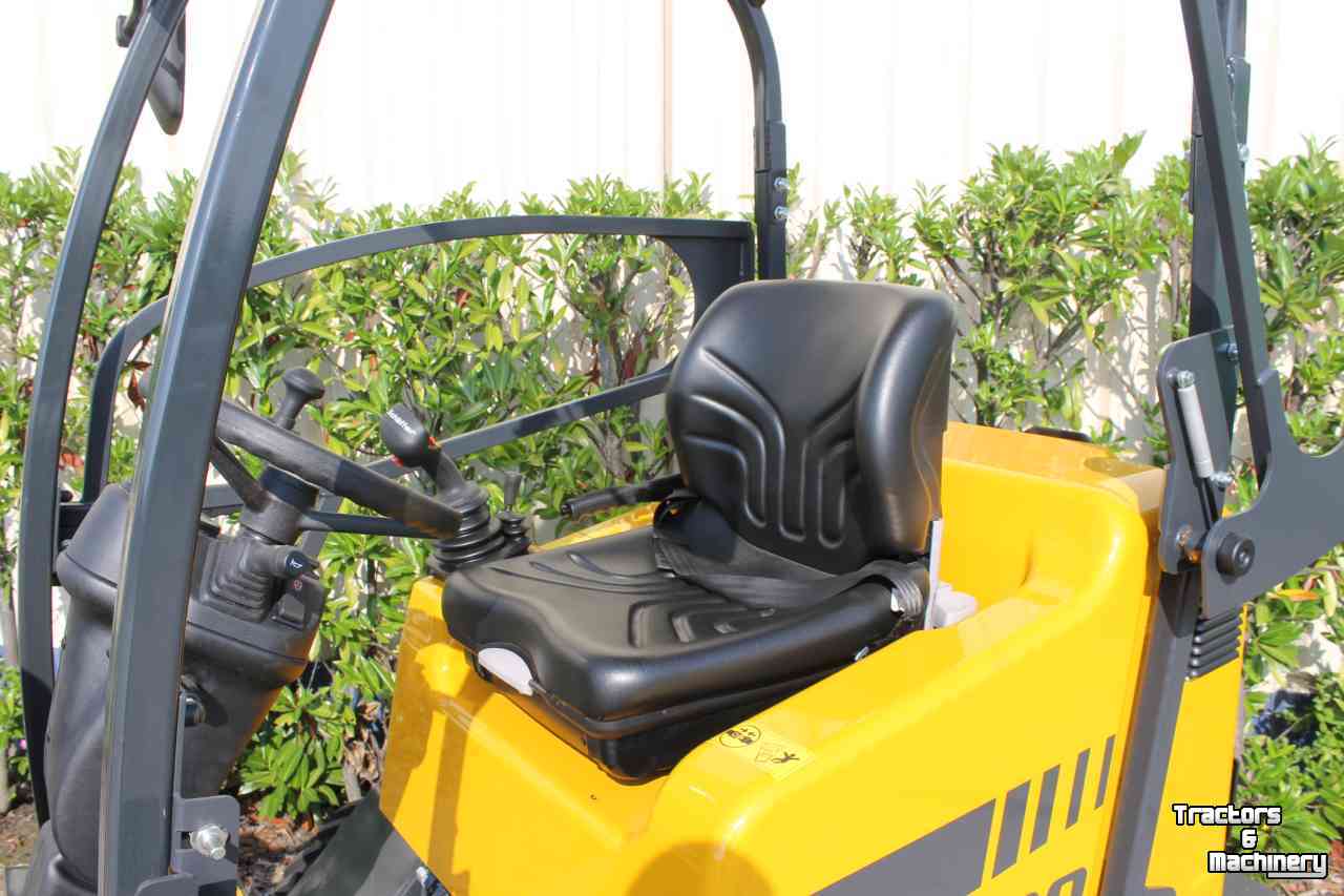 Radlader Schäffer 2430 minishovel shovel wiellader gele bouwmachinelijn