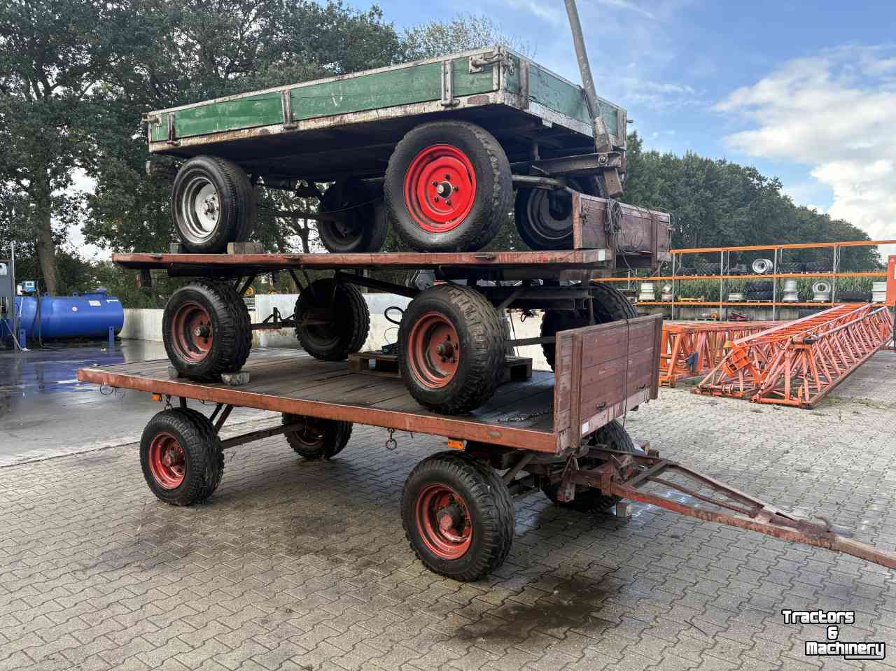 Anhänger  Landbouw wagens 3 stuks met kenteken.