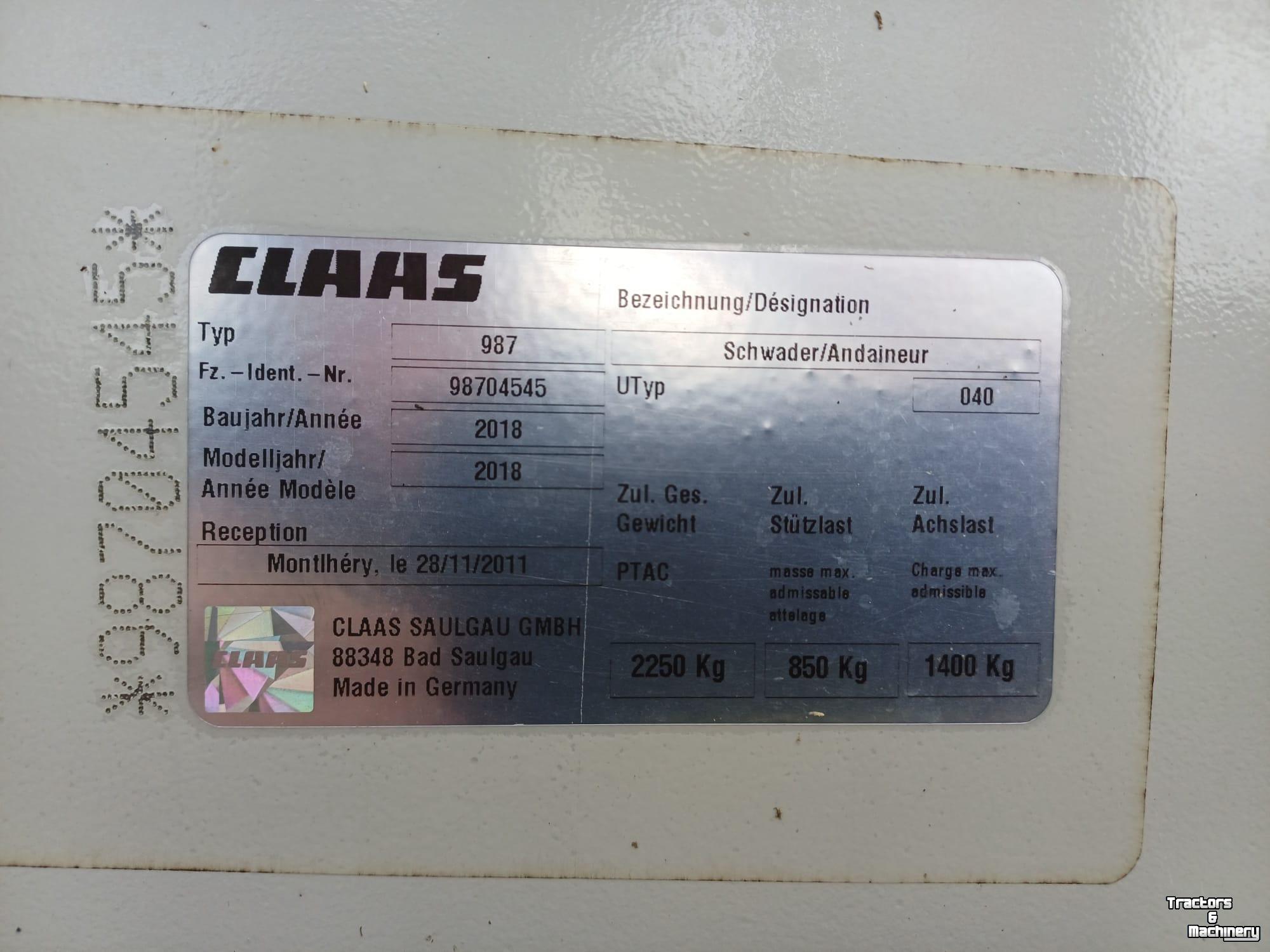 Schwader Claas Liner 2800