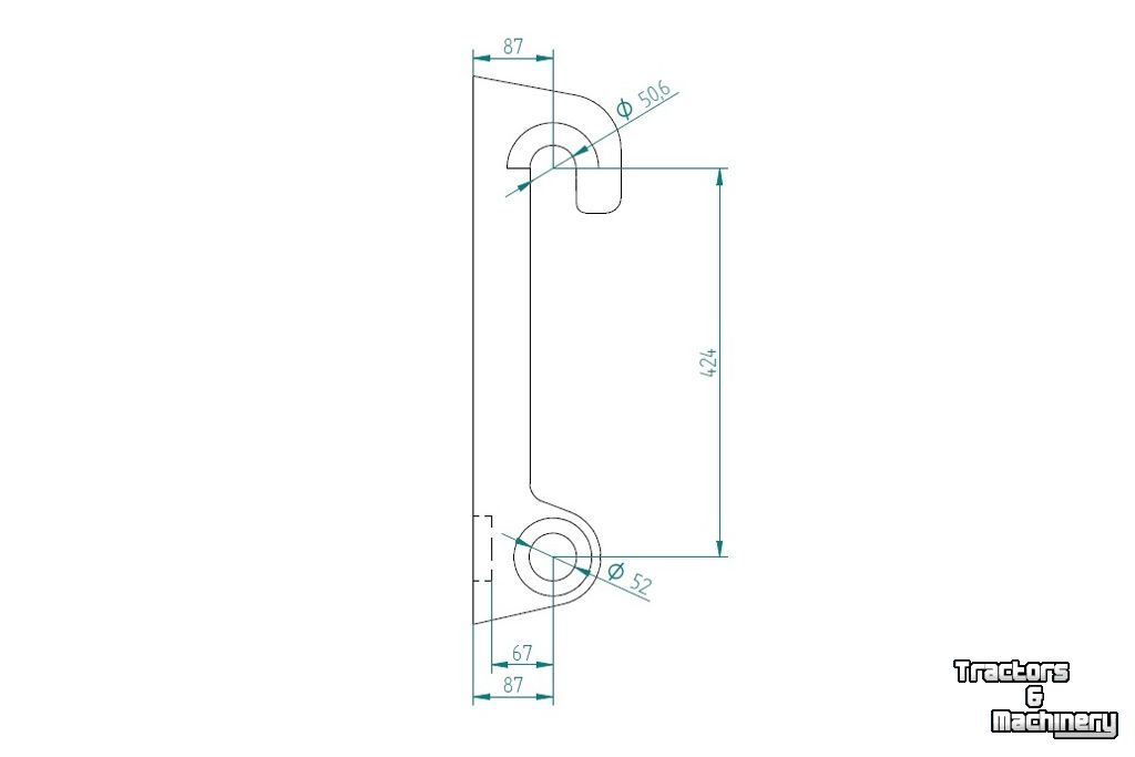 Sonstige Baumaschinen, Erdbewegungsmaschinen und Zubehör Qmac Aanlashaken voor AHLMANN voor type AZ 6 t/m AZ 85