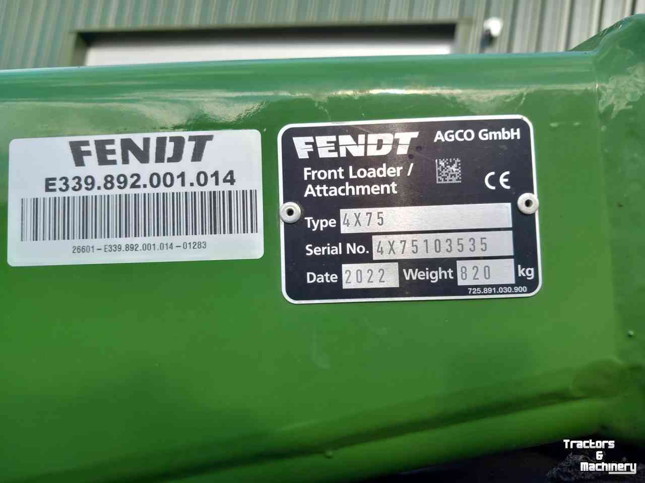Frontlader Fendt Cargo 4X75 frontlader