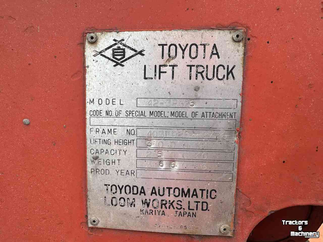 Gabelstapler Toyota Toyota 42-EFG25