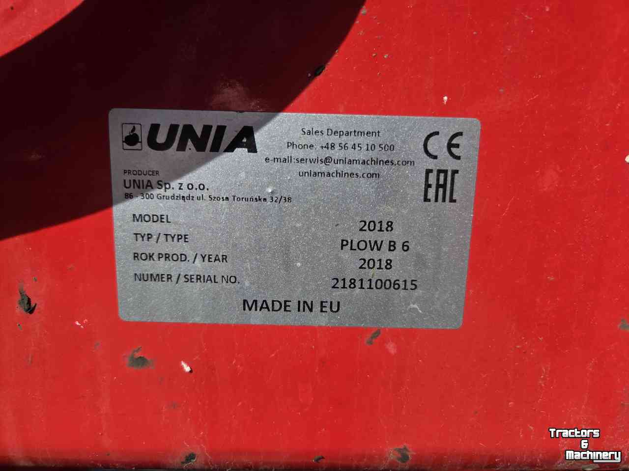 Tiefenlockerer Unia Plow B 6