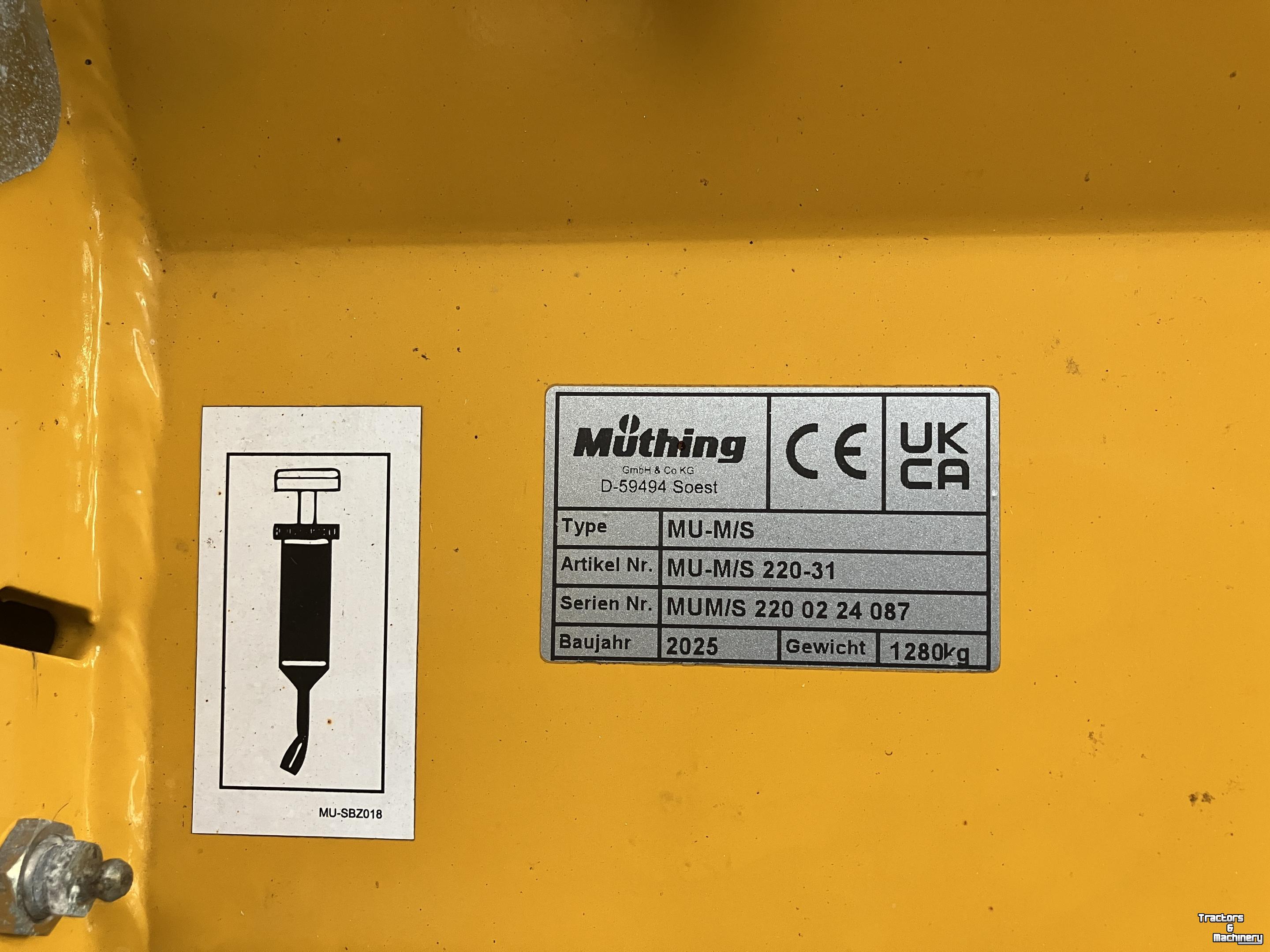 Schlegelmulchgeräte Müthing MU-M/S 220-31