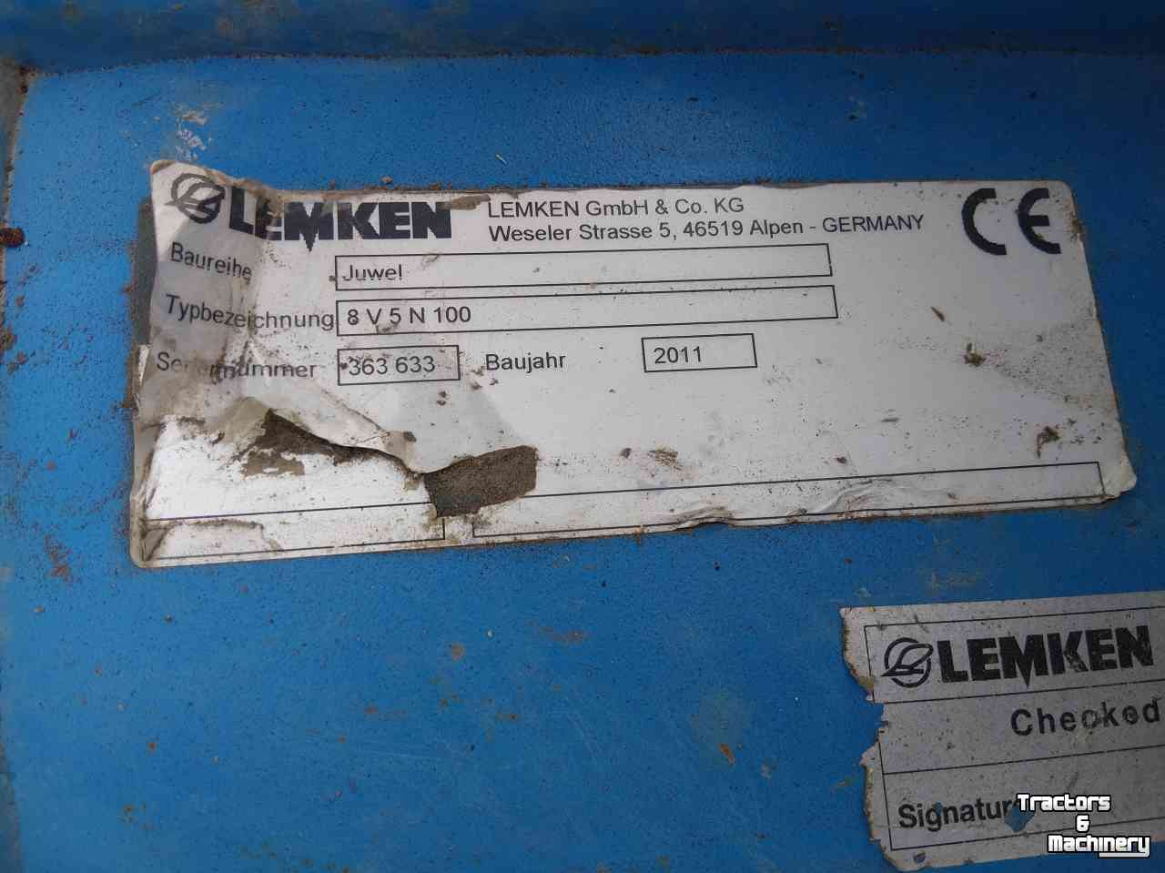 Pflüge Lemken Juwel 8 V5N100  5 Schaar Ploeg