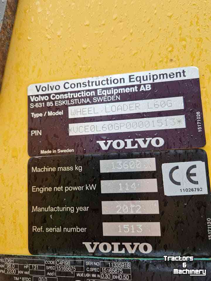 Radlader Volvo L60G