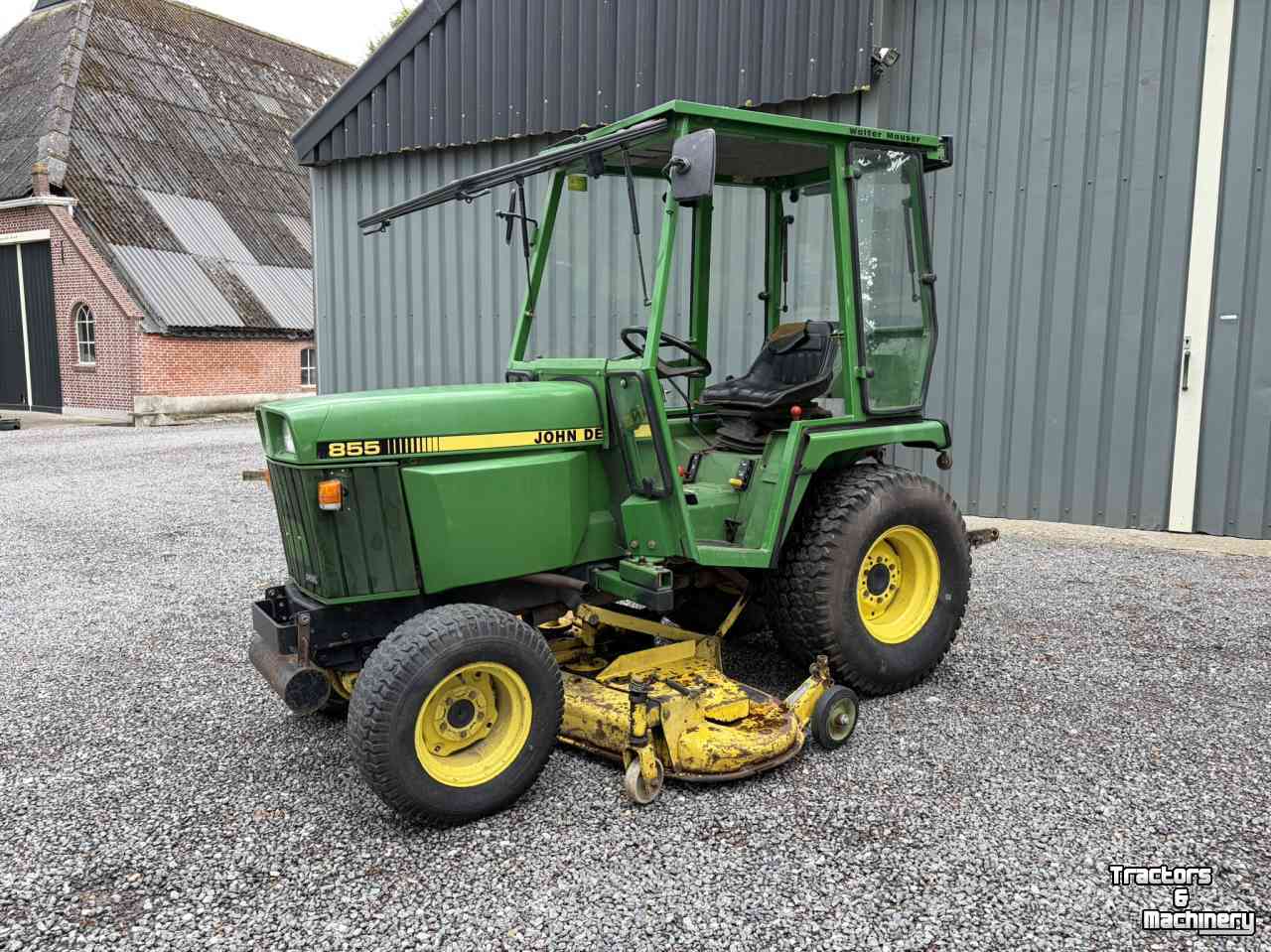 Gartentraktoren John Deere 855 Diesel met maaidek en cabine