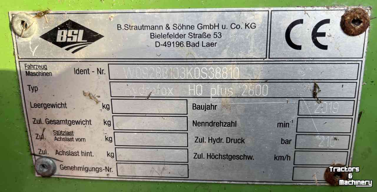 Siloblockschneider Strautmann Hydrofox HQ plus 2800 Kuilsnijder voermachines