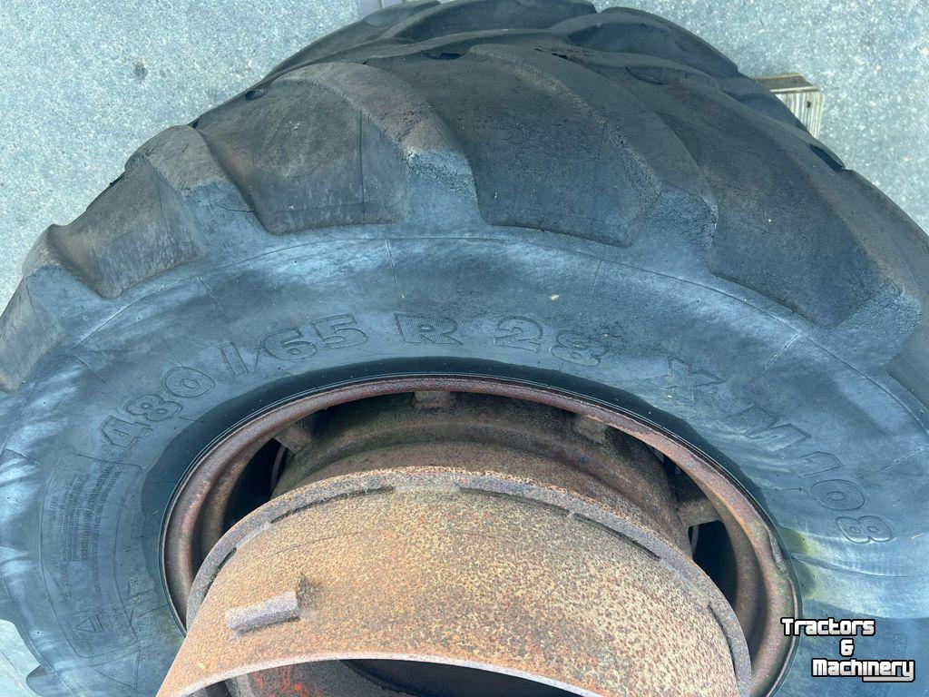 Räder, Reifen, Felgen & Distanzringe Michelin Dubbelwiel passend aan 25 Inch velg+haak