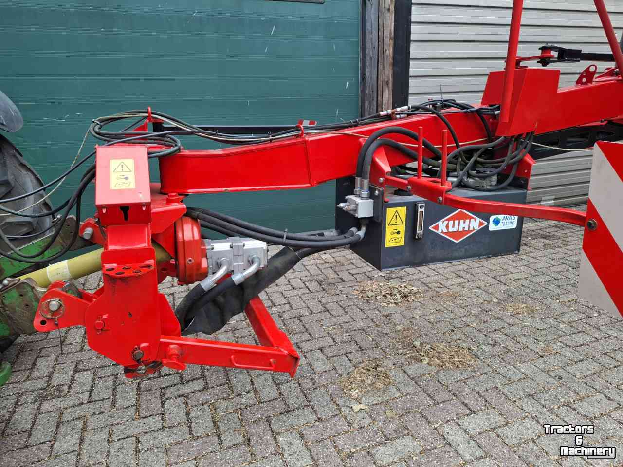 Schwader Kuhn GA 8020 dubbele hark zijafleg, duiner dijker rugger wierser harken opdijker opduiner rotorhark