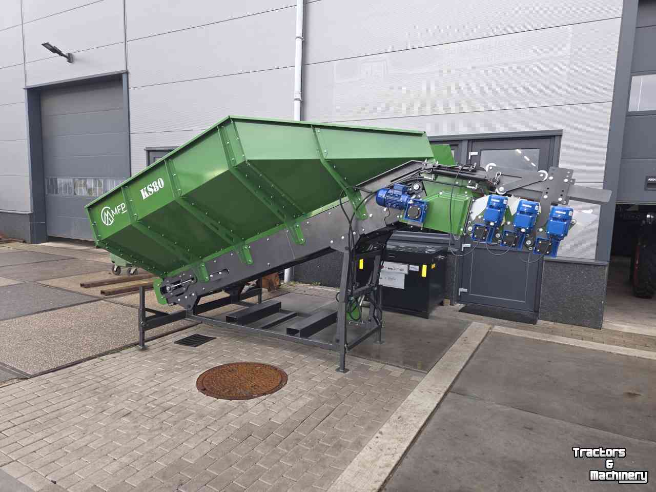 Annahmebunker MFP KS80 met verstelbaar rollenset