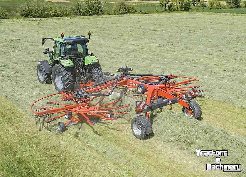 Schwader Kuhn GA 8731+ dubbele hark met middenafleg