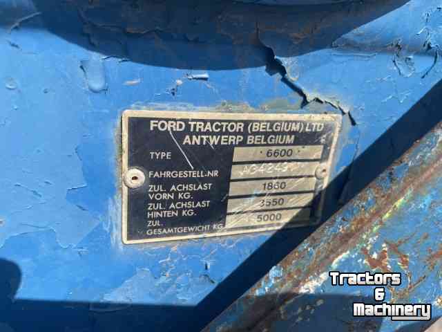 Schlepper / Traktoren Ford 6600-2 WD + frontlader - Duitse papieren
