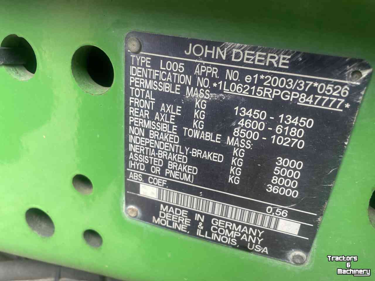 Schlepper / Traktor John Deere 6215R AP TLS