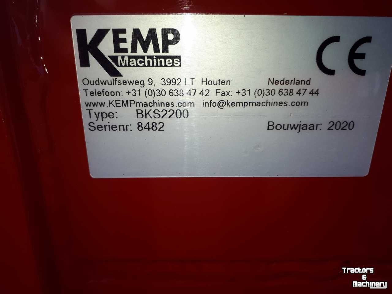 Ballengreifer Kemp BKS2200 met rek euro en Manitou aansluiting