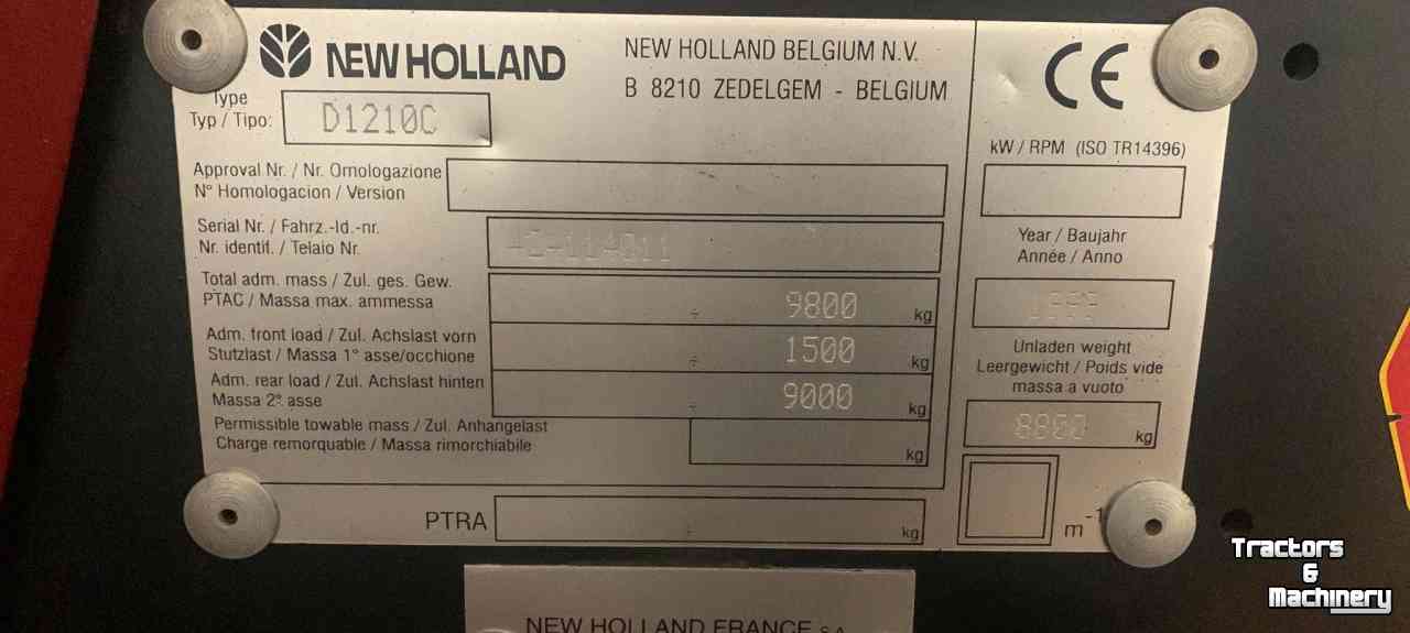 Pressen New Holland D 1210 C Groot-Pakken Pers
