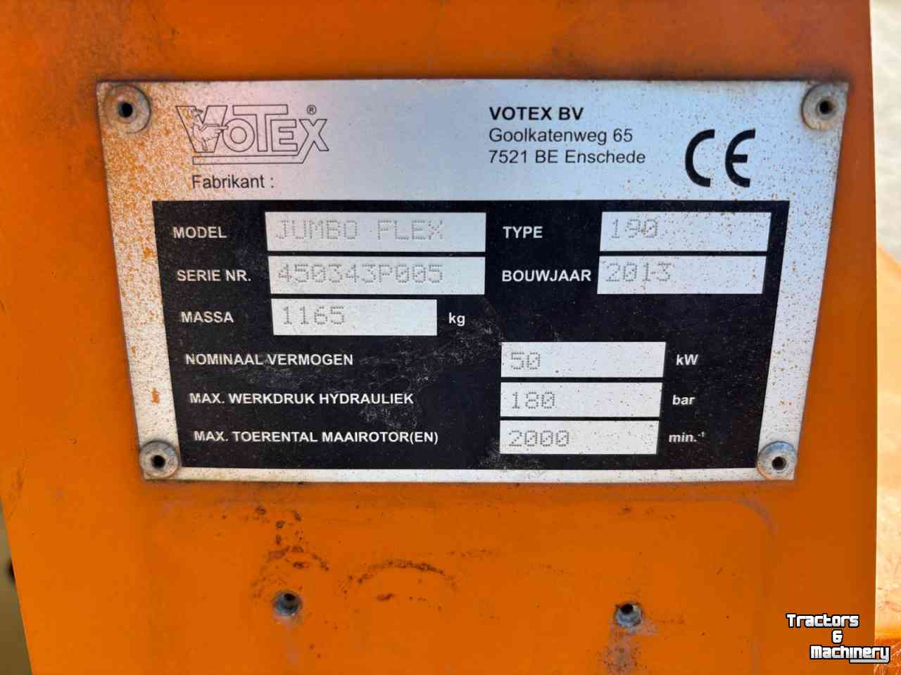 Schlegelmulchgeräte Votex Votex Jumbo Flex 190 (450343P005)
