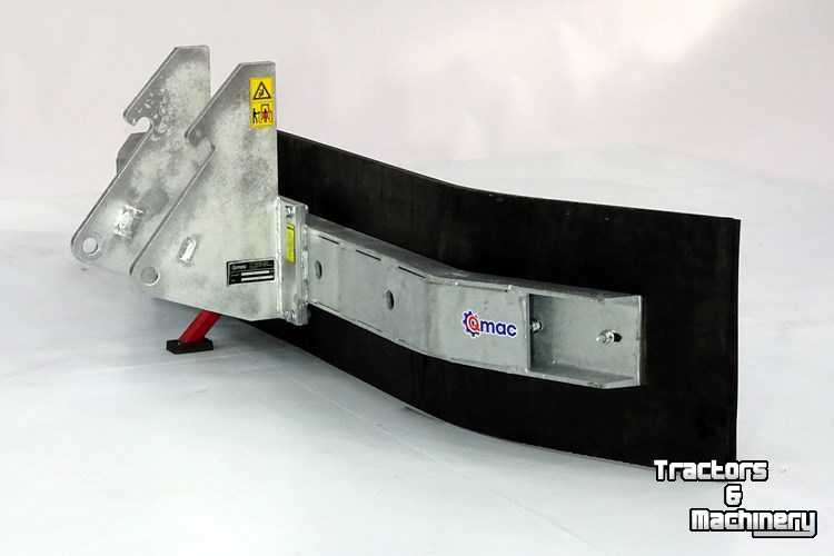 Planierschild Qmac Modulo Rubber yard scraper 210cm hookup Kramer