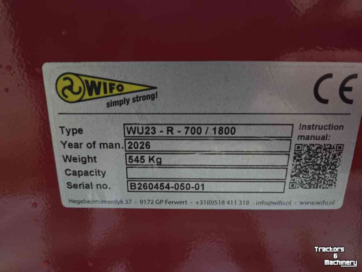 Tiefenlockerer  Wifo WU23-R-700 / 1800 Woelpoot