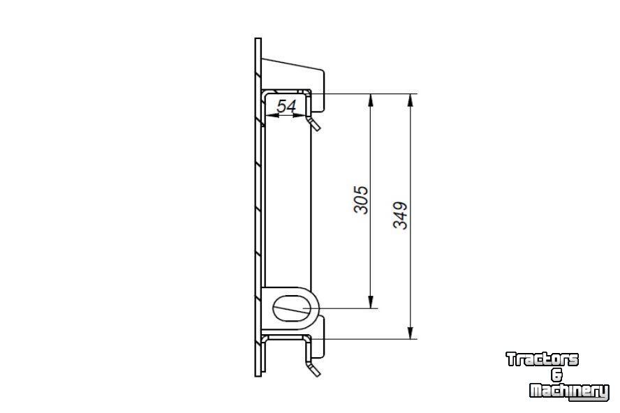 Sonstiges Anbauteile und Zubehör Qmac HAKENSET: SCHAFFER JCB BORD 520MM