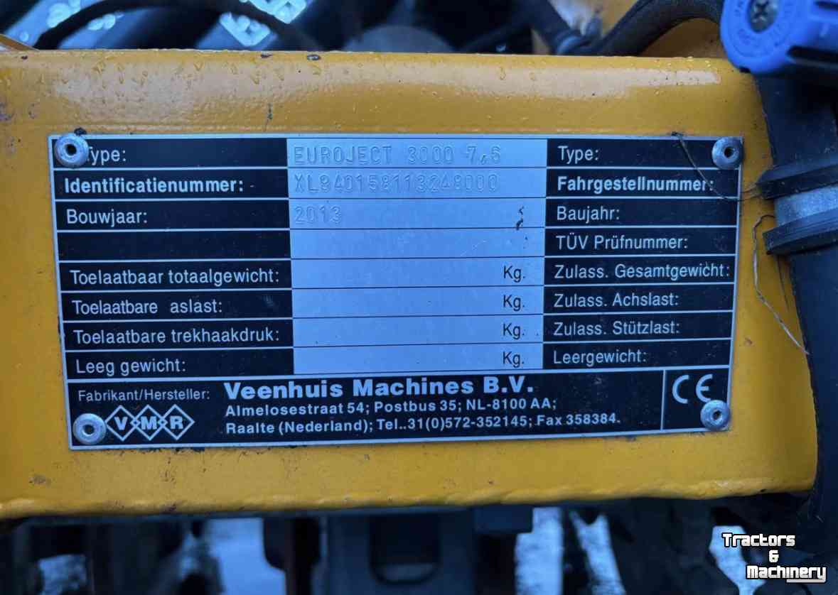Grünlandinjektor Veenhuis Euroject 3000 7.60 meter