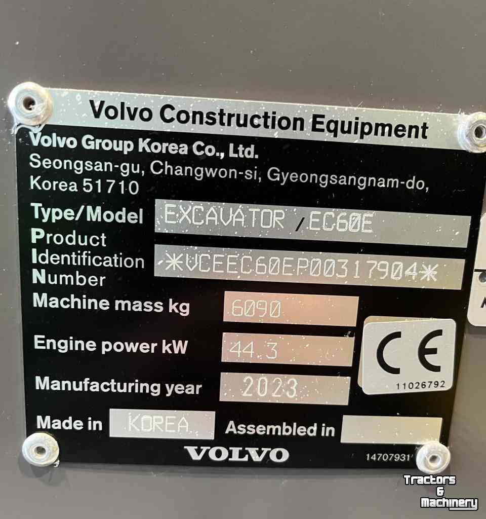 Raupenbagger Volvo EC 60 E  Rupskraan