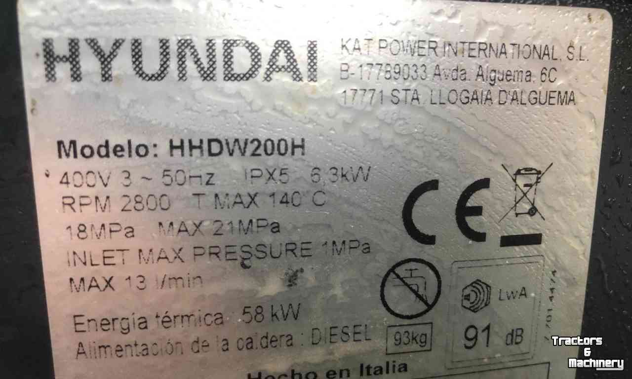 Hochdruckreiniger Kalt / Warm Hyundai HHDW200H