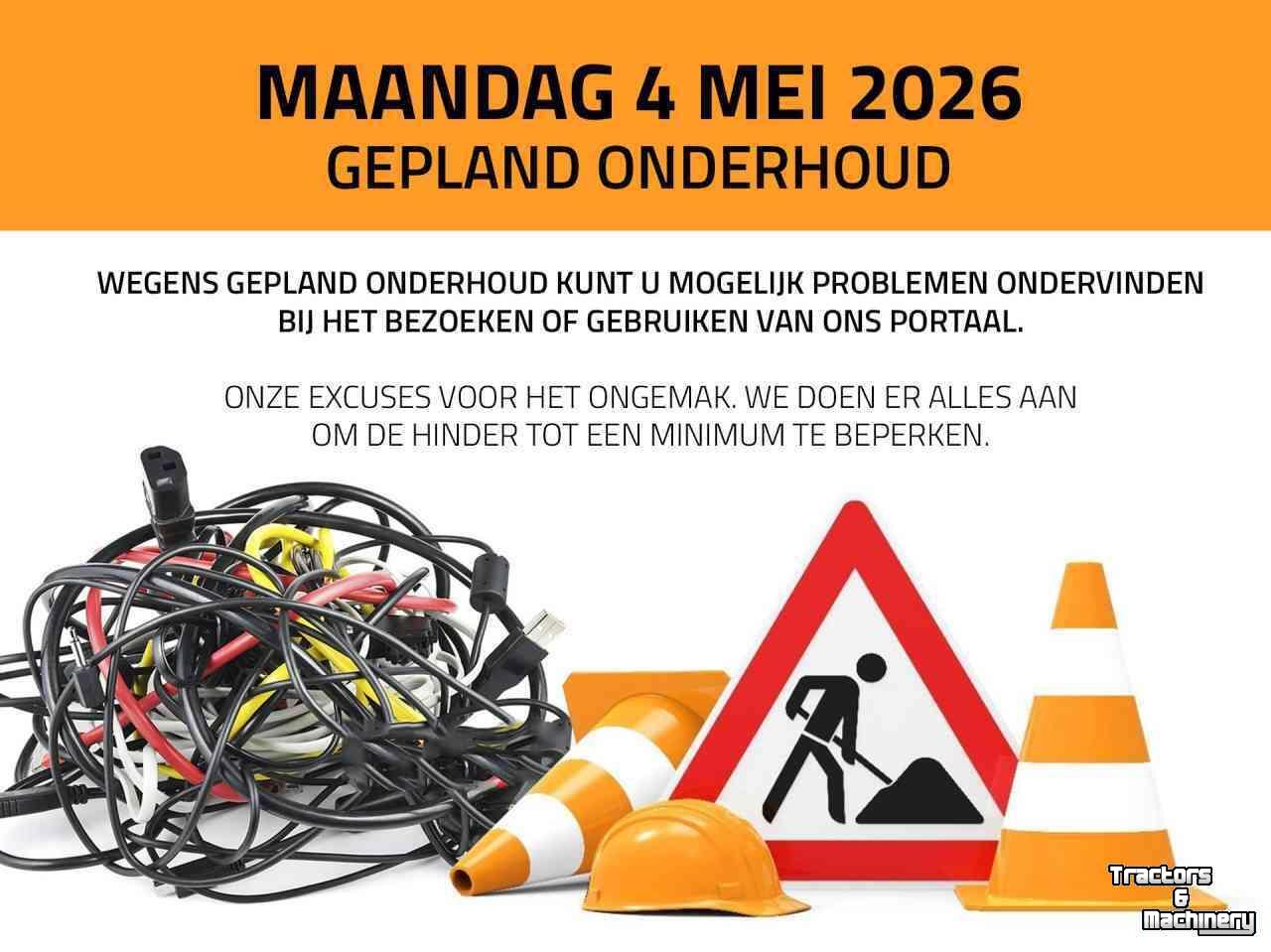 Sonstiges Traktoren und Zubehör  Gepland onderhoud maandag 4 mei 2026